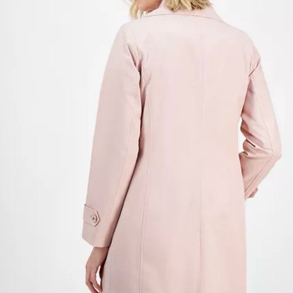 MICHAEL Michael Kors Soft Pink Single-Breasted Trench Coat - Picture 4 of 15